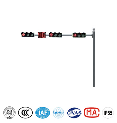 L型矩形橫臂信號燈桿